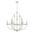 Millennium Lighting 28012-BN Brushed Nickel Chandelier Ceiling Light Image 1