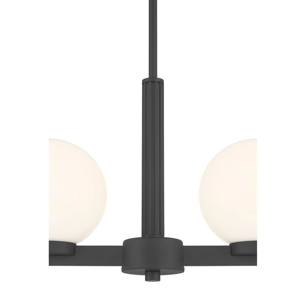 Millennium Lighting 97104-MB Matte Black Ardeva 36'' Wide 4-light Linear Chandelier Image 6