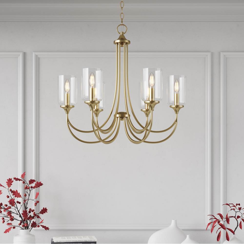 Millennium Lighting 22405-VB Vintage Brass Chandelier Ceiling Light Image 2