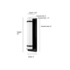 Millennium Lighting 77101-PBK Powder Coated Black Outdoor Wall Sconce Led Image 2