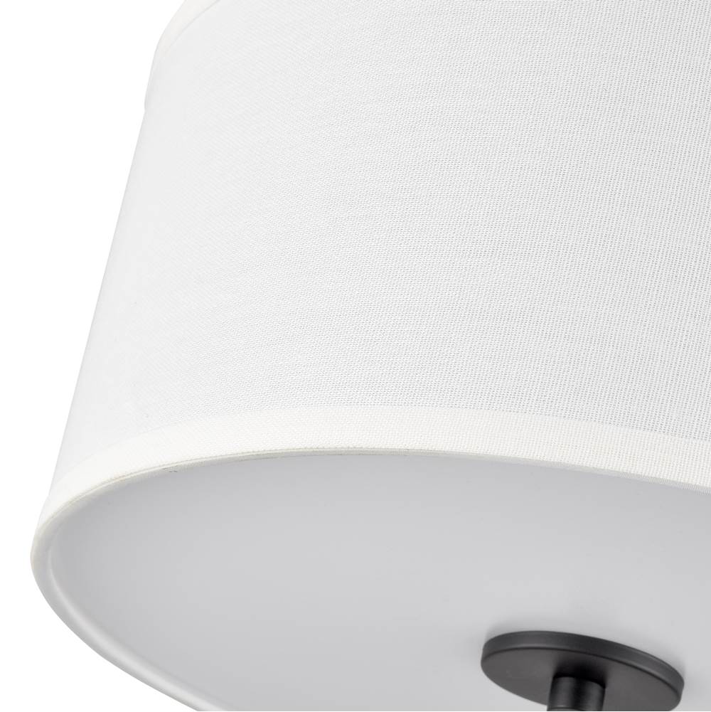 Millennium Lighting 41002-MB Matte Black Guyten 13'' Wide 2-light Flushmount - Matte Black Image 3