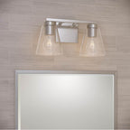 Millennium Lighting 64002-BN Brushed Nickel Strayhan 13'' 2-light Vanity - Brushed Nickel Image 4