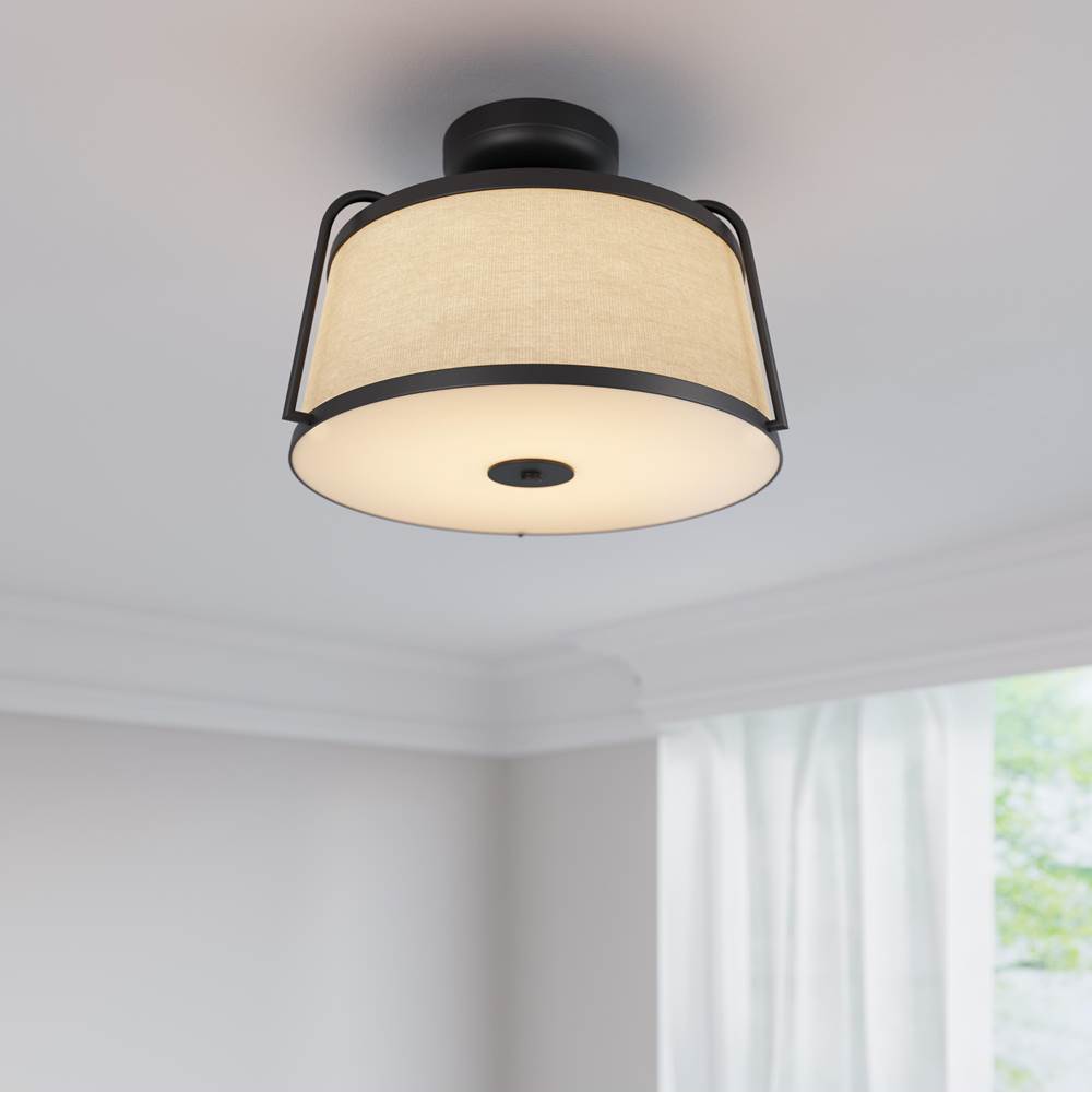 Millennium Lighting 78201-MB Matte Black Led Semi-flush Ceiling Mount Image 2
