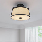 Millennium Lighting 78201-MB Matte Black Led Semi-flush Ceiling Mount Image 2