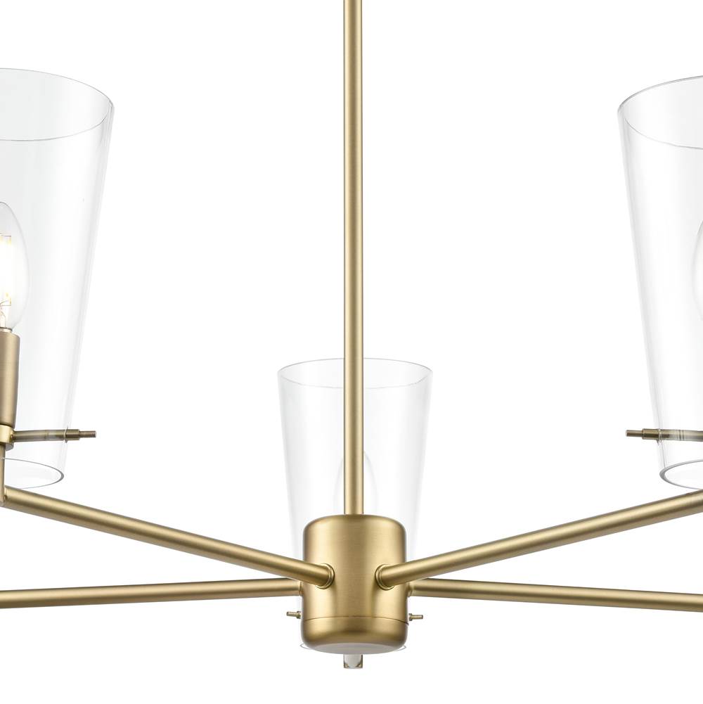 Millennium Lighting 217005-VB Vintage Brass Maccan 31'' Wide 5-light Chandelier - Vintage Brass Image 6