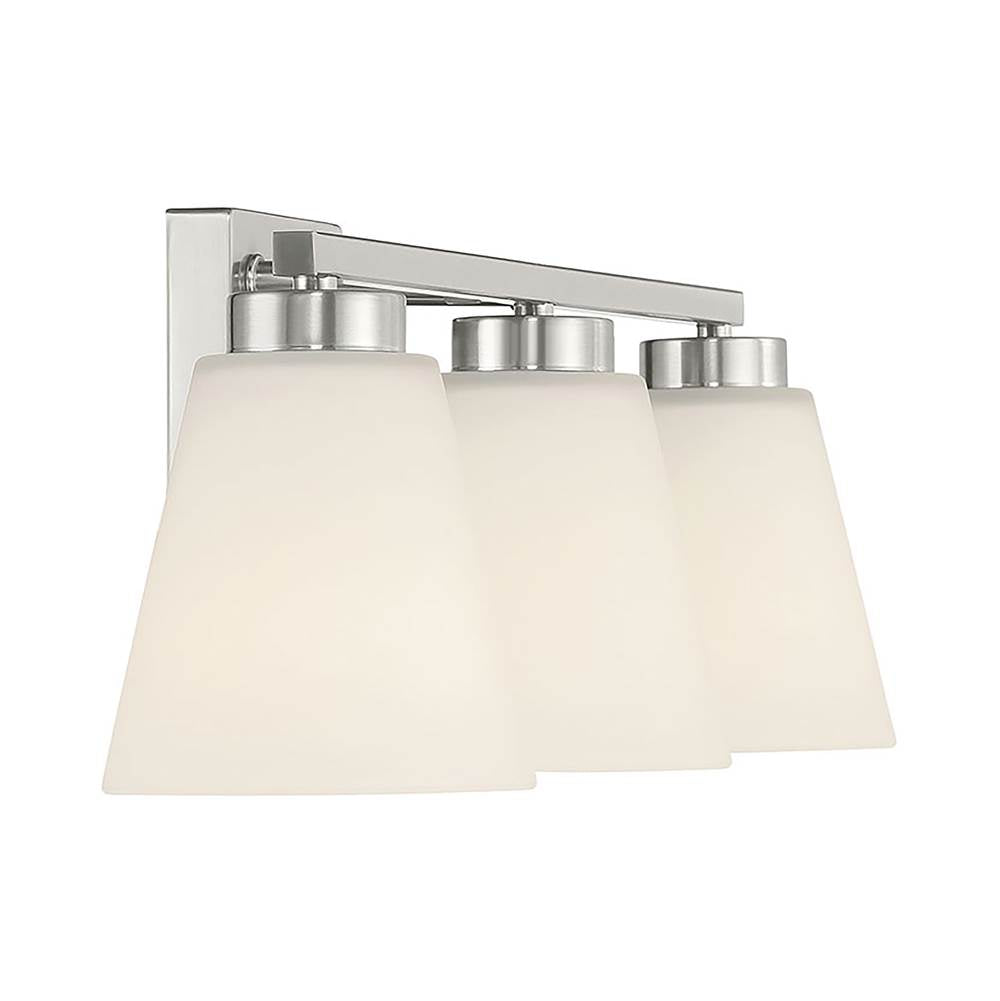 Millennium Lighting 64003WG-BN Brushed Nickel Strayhan 22'' Wide 3-light Vanity Image 7