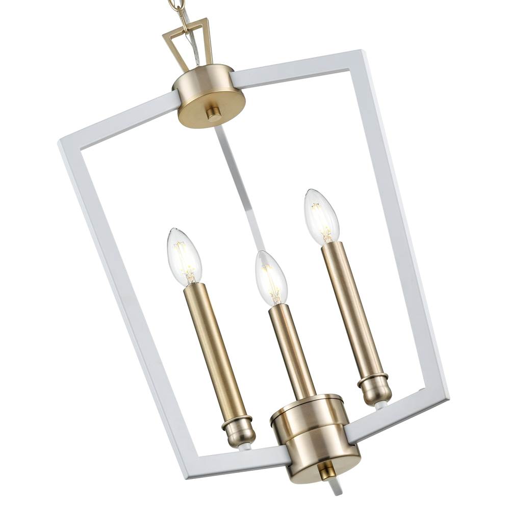 Millennium Lighting 4523-MW/MG Matte White,Modern Gold Pendant Light Image 5