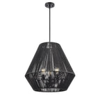 Millennium Lighting 9023-MB Matte Black Elise 22'' Wide 3-light Pendant - Matte Black Image 1