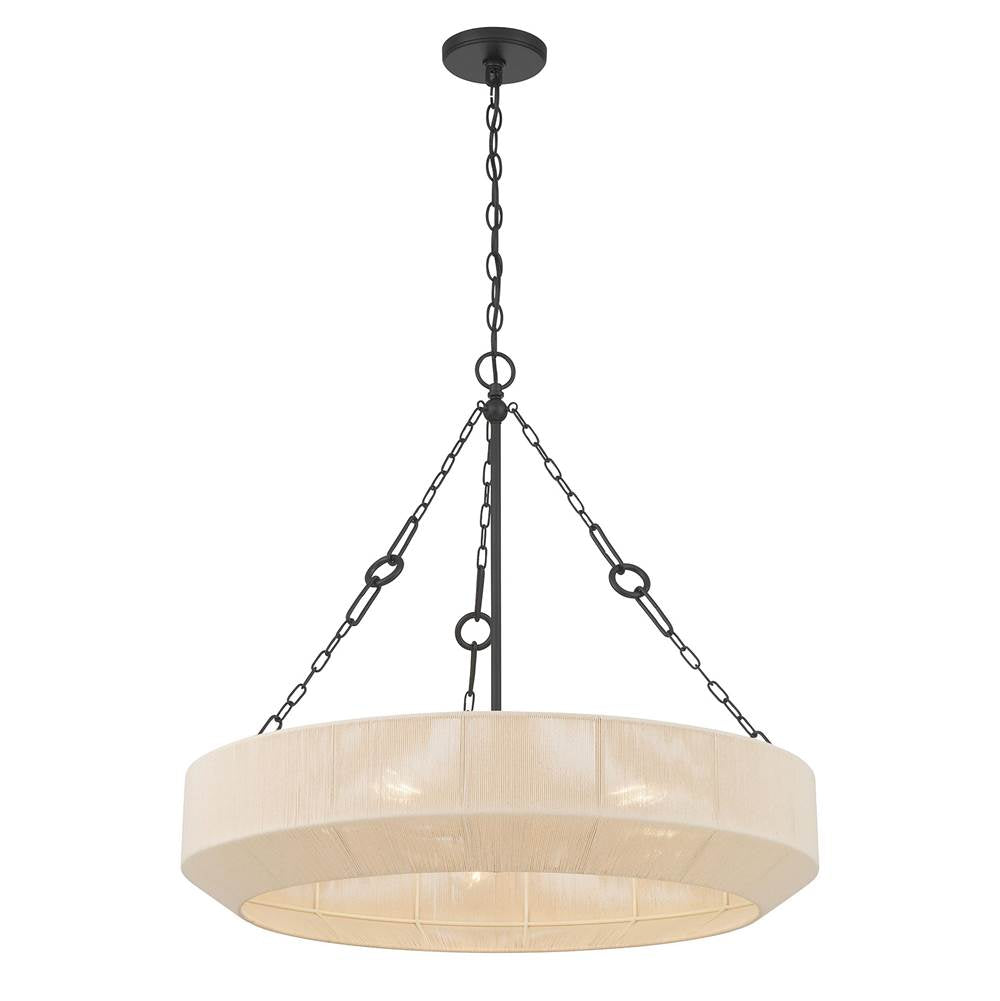 Millennium Lighting 206105-MB Matte Black Tresselle 28'' Wide 5-light Pendant Image 1