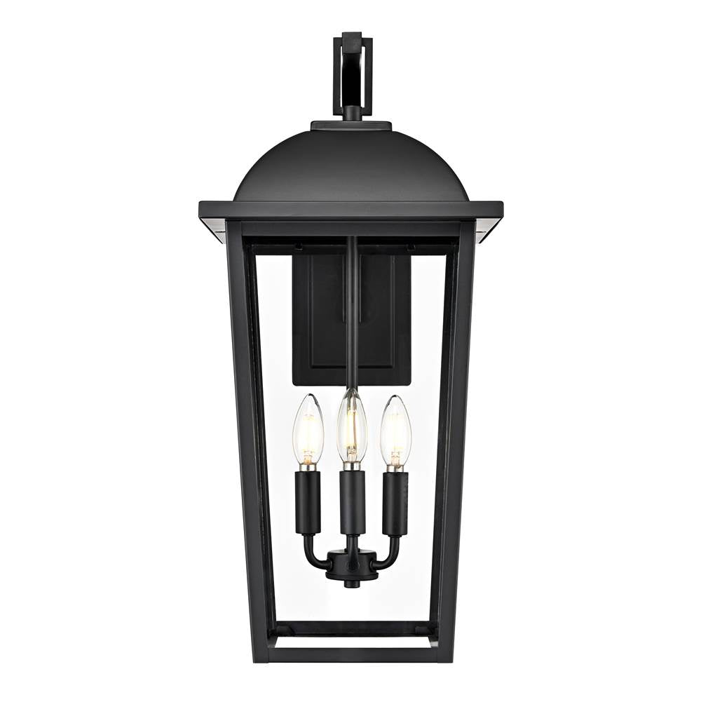 Millennium Lighting Houston 24'' High 3-light Outdoor Wall Lantern - Powder Coated Black