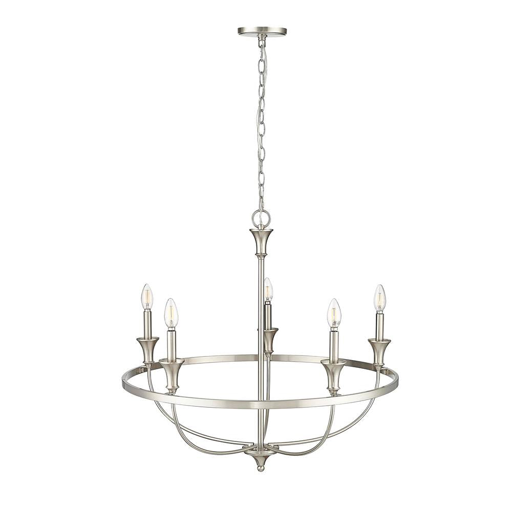 Millennium Lighting 28005-BN Brushed Nickel Chandelier Ceiling Light Image 4