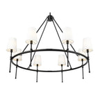 Millennium Lighting 16608-MB Matte Black Adorra 40'' Wide 8-light Chandelier - Matte Black Image 6