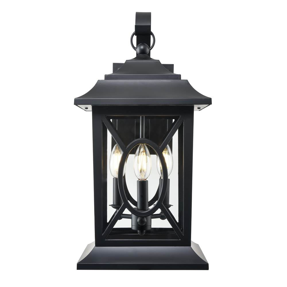 Millennium Lighting 85103-PBK Powder Coated Black Outdoor Wall Sconce Image 1