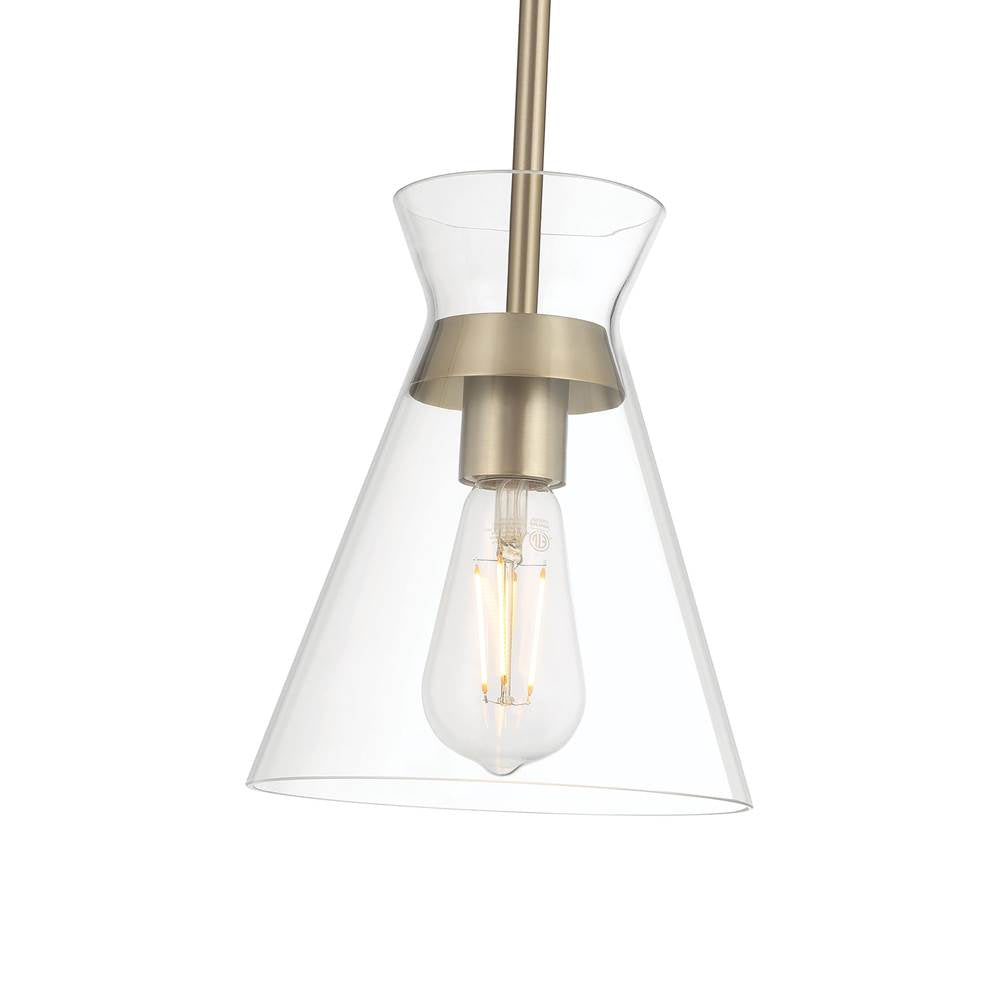 Millennium Lighting 69001-MG Modern Gold Amarella 7'' Wide 1-light Mini Pendant Image 5