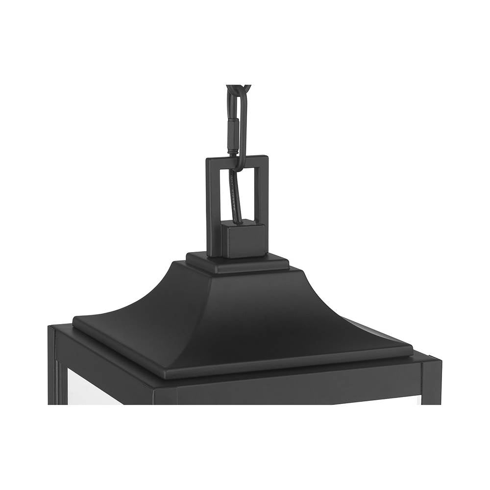 Millennium Lighting 402103-PBK Powder Coated Black Halston 7.25'' Wide 3-light Outdoor Hanging Lantern Image 6