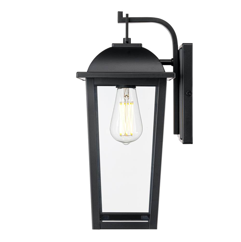 Millennium Lighting 6301-PBK Powder Coated Black Houston 17'' High 1-light Outdoor Wall Lantern - Powder Coated Black Image 6