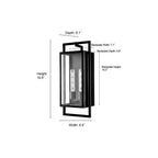 Millennium Lighting 270102-TBK Textured Black Outdoor Wall Sconce Image 3