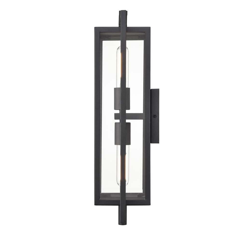 Millennium Lighting 250002-TBK Textured Black Outdoor Wall Sconce Image 4