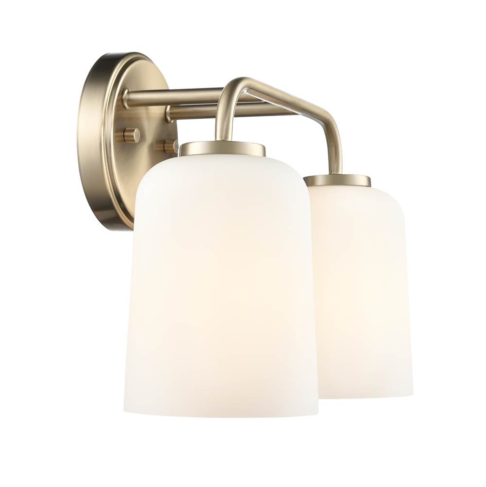 Millennium Lighting 214202-MG Modern Gold Laphia 14'' Wide 2-light Vanity - Modern Gold Image 7
