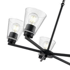 Millennium Lighting 64105-MB Matte Black Strayhan 24'' 5-light Chandelier - Matte Black Image 4