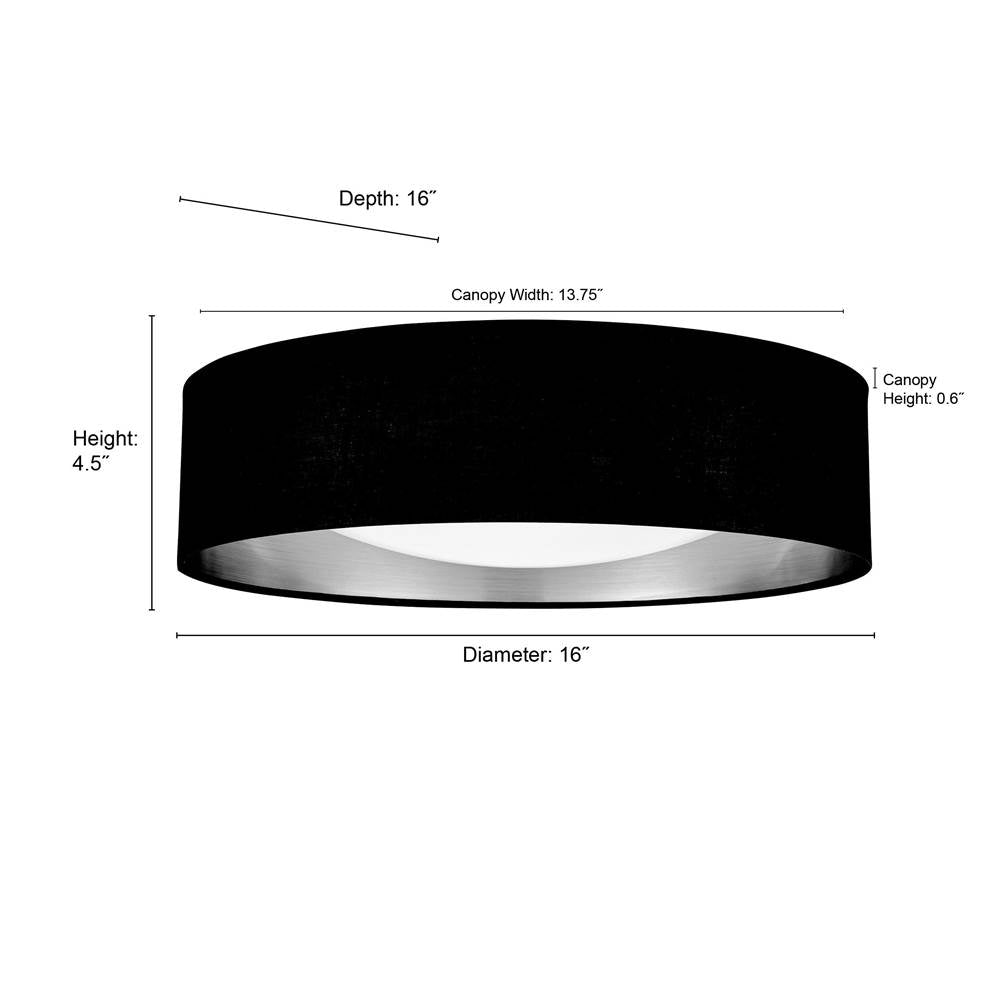 Millennium Lighting 4531-WH White Rosata 16'' Wide Led Flushmount Light - White Image 2