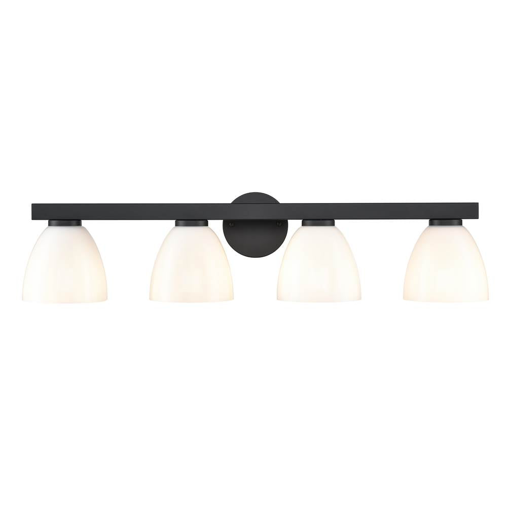 Millennium Lighting 49004-MB Matte Black Apria 33'' Wide 4-light Vanity - Matte Black Image 6