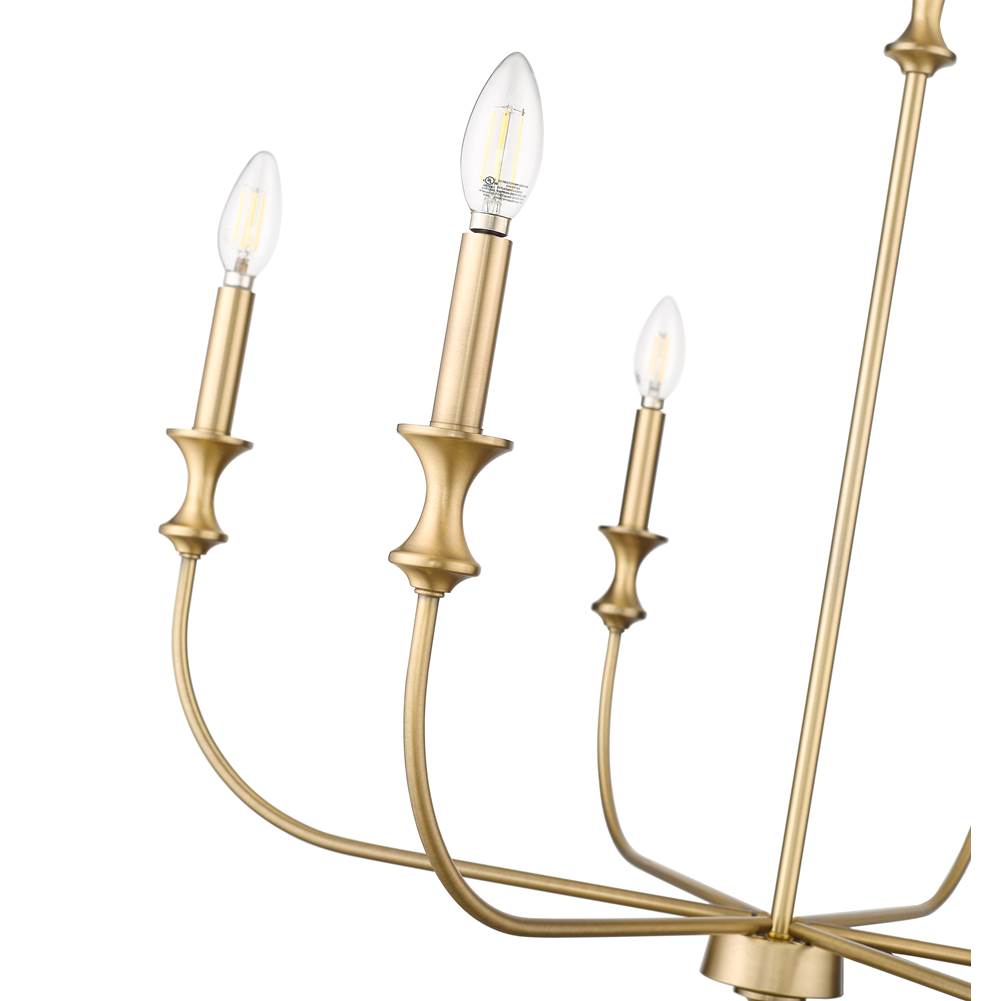 Millennium Lighting 29506-VB Vintage Brass Chandelier Ceiling Light Image 3