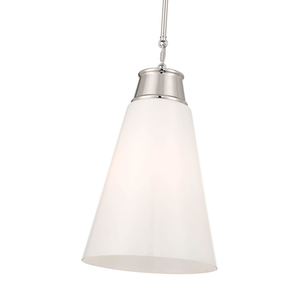 Millennium Lighting 280101-PN Polished Nickel Bellaryn 11.25'' Wide 1-light Pendant Image 5