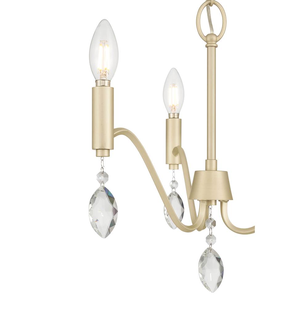 Millennium Lighting 205103-AGSI  Aureline 17.25'' Wide 3-light Chandelier Image 6