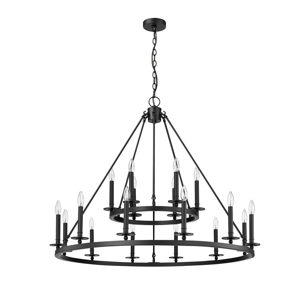 Millennium Lighting 46718-MB Matte Black Chandelier Ceiling Light Image 5