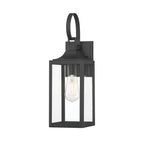 Millennium Lighting 402001-PBK Powder Coated Black Halston 16.75'' High 1-light Outdoor Lantern Image 1