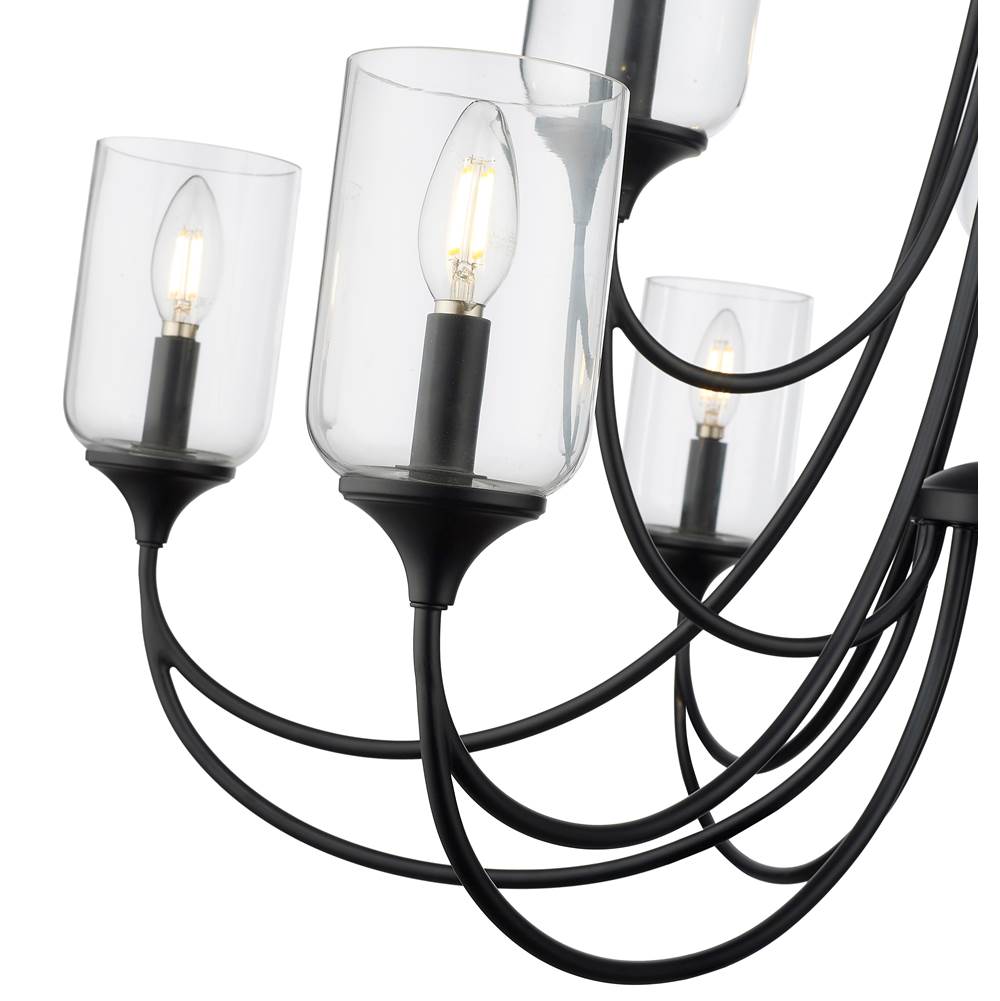 Millennium Lighting 22409-MB Matte Black Chandelier Ceiling Light Image 3