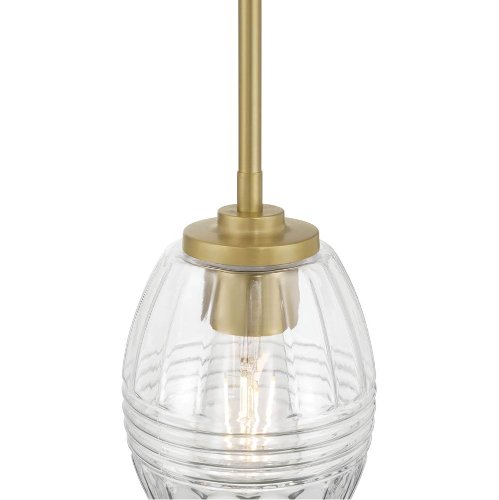 Millennium Lighting 9981-VB Vintage Brass Miravelle 5.25'' Wide 1-light Mini Pendant Image 6