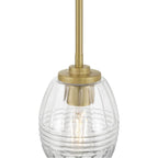 Millennium Lighting 9981-VB Vintage Brass Miravelle 5.25'' Wide 1-light Mini Pendant Image 6