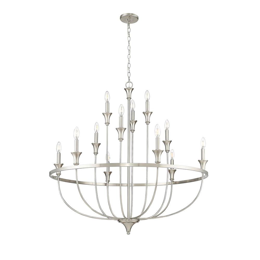Millennium Lighting 28012-BN Brushed Nickel Chandelier Ceiling Light Image 5