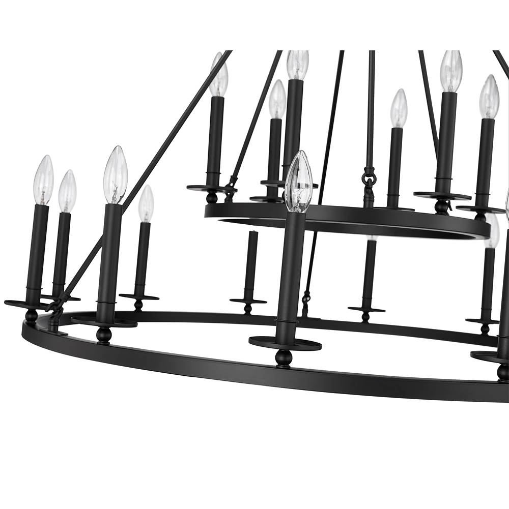 Millennium Lighting 46718-MB Matte Black Chandelier Ceiling Light Image 3