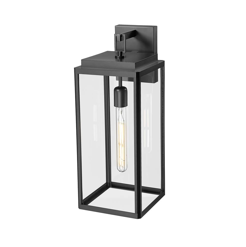 Millennium Lighting 902201-PBK Powder Coated Black Alpharetta 19.75'' High 1-light Outdoor Wall Lantern - Powder Coated Black Image 1
