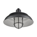Millennium Lighting RWHCGS17-SB Satin Black R-series 17'' Wide 1-light Indoor/outdoor Warehouse Shade - Satin Black Image 1