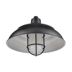 Millennium Lighting RWHCGS17-SB Satin Black R-series 17'' Wide 1-light Indoor/outdoor Warehouse Shade - Satin Black Image 1