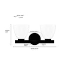 Millennium Lighting 49002-MG Modern Gold Apria 15.75'' Wide 2-light Vanity - Modern Gold Image 3
