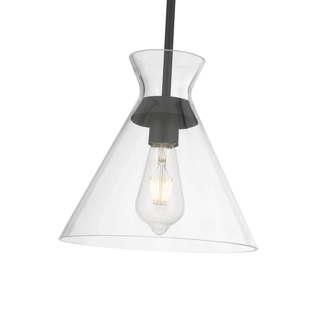 Millennium Lighting 69101-MB Matte Black Amarella 10'' Wide 1-light Pendant Image 5
