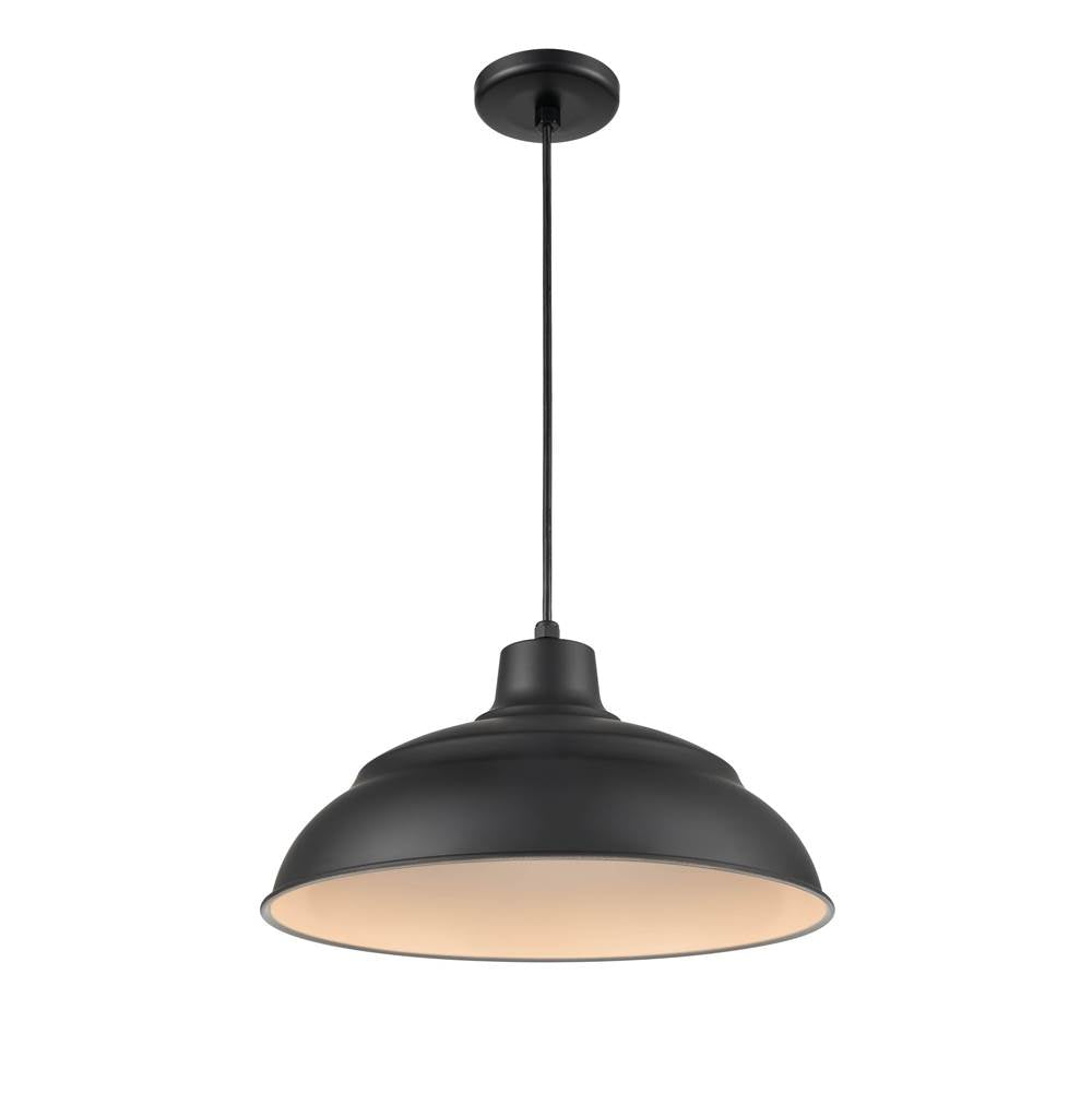 Millennium Lighting LEDRWHC17-SB Satin Black Cord Hung Warehouse Image 1