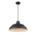 Millennium Lighting LEDRWHC17-SB Satin Black Cord Hung Warehouse Image 1