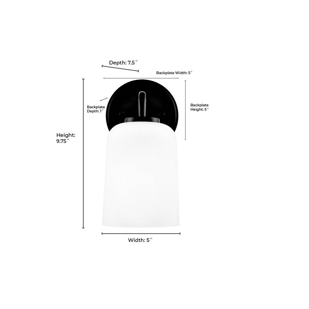 Millennium Lighting 214201-MG Modern Gold Laphia 5'' Wide 1-light Vanity - Modern Gold Image 2