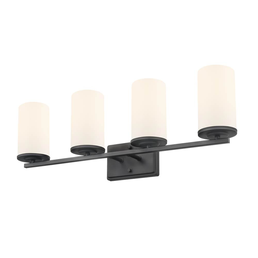 Millennium Lighting 2704WG-MB Matte Black Verlana 27.75'' 4-light Vanity - Matte Black Image 5