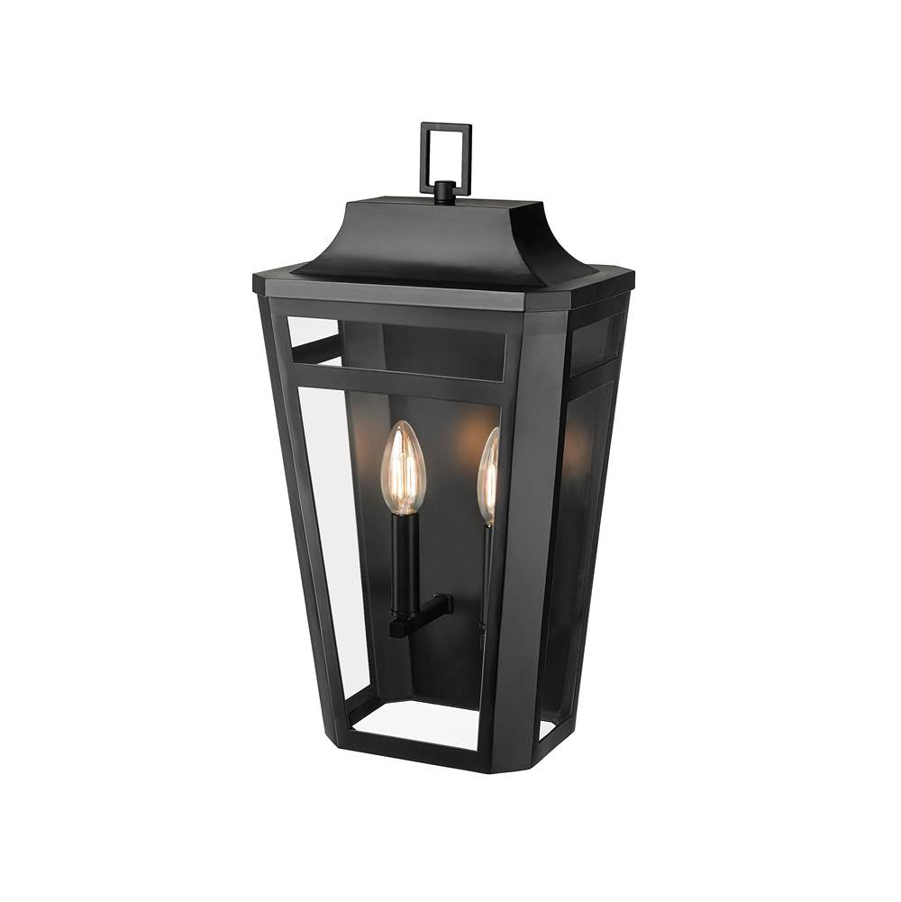 Millennium Lighting 193002-PBK Powder Coated Black Sumerlin 19'' High 2-light Outdoor Wall Sconce - Powder Coated Black Image 1