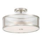 Millennium Lighting 23303-PN Polished Nickel Ardezia 15.75'' Wide 3-light Semi-flush Mount Image 8