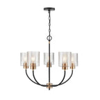 Millennium Lighting 9425-MB/MG Matte Black Modern Gold Chandelier Ceiling Light Image 5