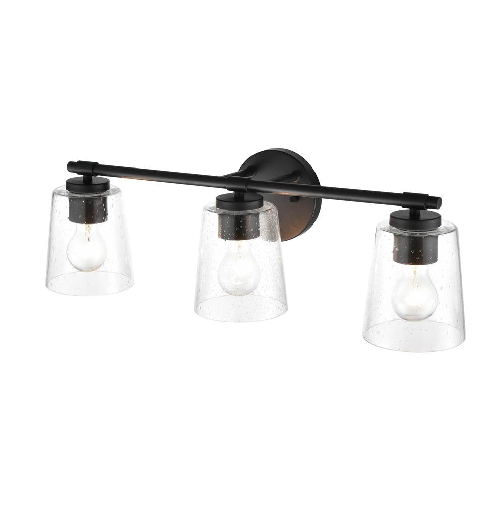 Millennium Lighting 8113-MB Matte Black 3 Light Vanity Image 3