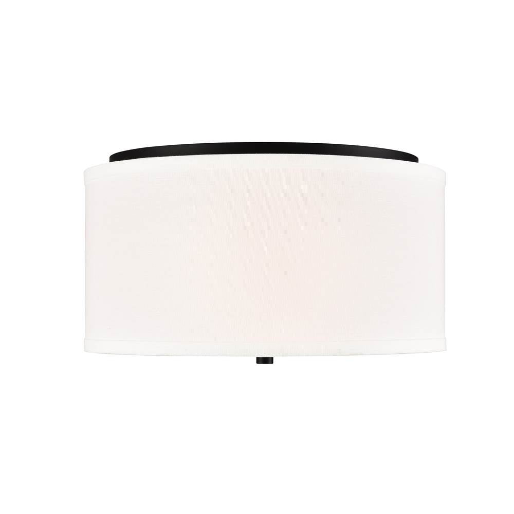 Millennium Lighting Guyten 13'' Wide 2-light Flushmount - Brushed Nickel